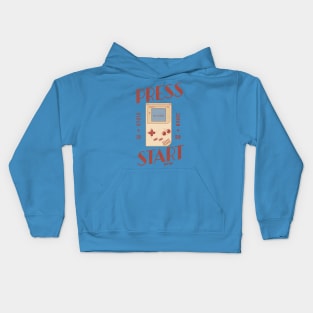 PRESS START BUTTON Kids Hoodie